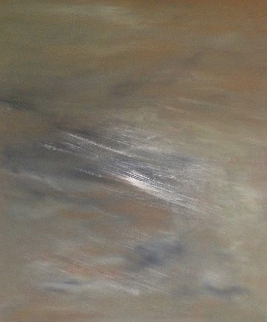 "Matala taajuus" akryyli kankaalle 2013 (150x123cm) Tom Lönnqvist