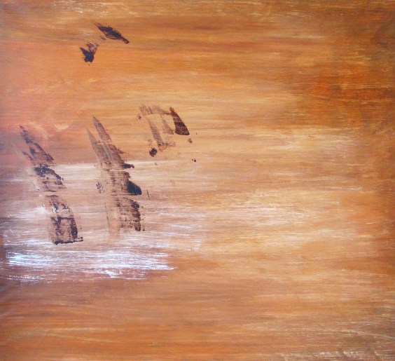 "Ruskan vesi" akryyli kankaalle 2010  (133x144,5cm) Tom Lönnqvist 